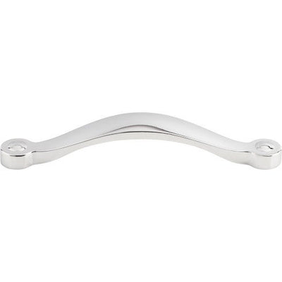 Top Knobs Saddle Pull 5 1/16" c-c in Polished Chrome