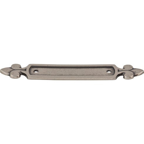 Top Knobs Dover Backplate 2 1/2" in Pewter Antique
