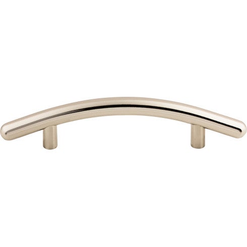 Top Knobs Curved Bar Pull 3 3/4" c-c in Polished Nickel