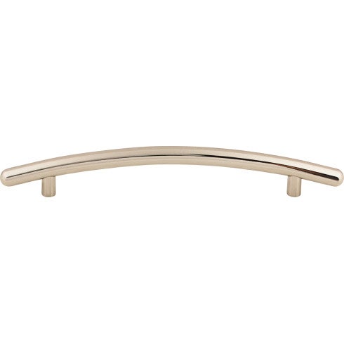 Top Knobs Curved Bar Pull 6 5/16" c-c in Polished Nickel