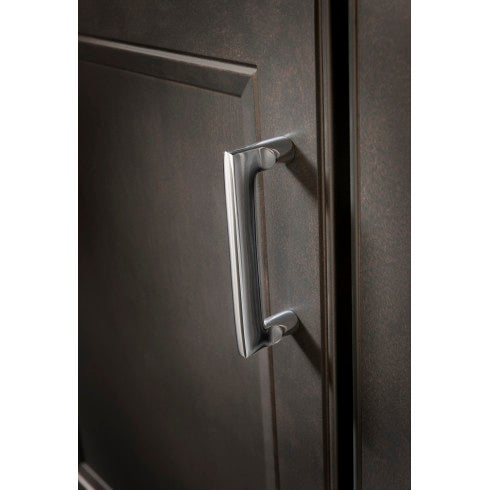 Top Knobs Aspen II Flat Sided Pull 4" c-c in Brushed Satin Nickel