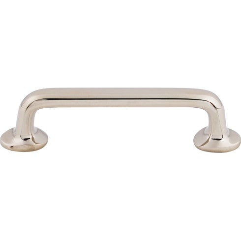 Top Knobs Aspen II Rounded Pull 4" c-c in Polished Nickel