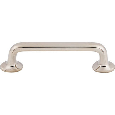 Top Knobs Aspen II Rounded Pull 4" c-c in Polished Nickel