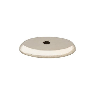 Top Knobs Aspen II, Oval Backplate 1 1/2" in Polished Nickel