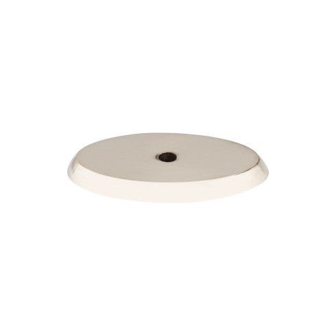 Top Knobs Aspen II, Oval Backplate 1 3/4" in Polished Nickel
