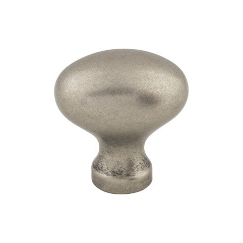 Top Knobs Egg Knob 1 1/4" in Pewter Antique