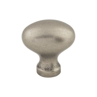 Top Knobs Egg Knob 1 1/4" in Pewter Antique