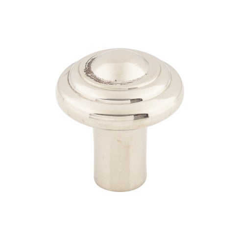 Top Knobs Aspen II Button Knob 1 1/4" in Polished Nickel