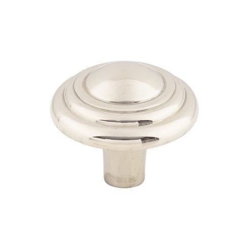 Top Knobs Aspen II Button Knob 1 3/4" in Polished Nickel