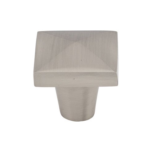 Top Knobs Aspen II Square Knob 1 1/4" in Brushed Satin Nickel