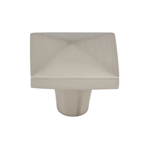 Top Knobs Aspen II Square Knob 1 1/2" in Brushed Satin Nickel