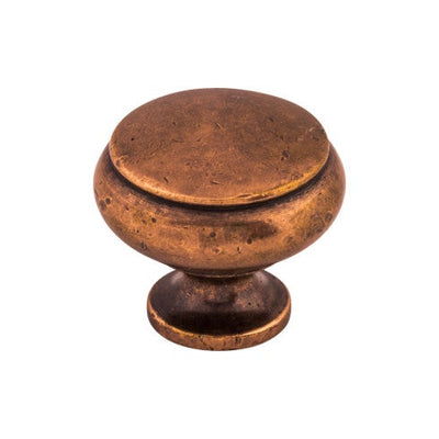 Top Knobs Cumberland Knob 1 1/4" in Old English Copper