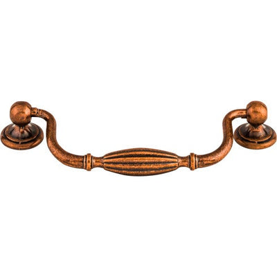 Top Knobs Tuscany Drop Pull 5 1/16" c-c in Old English Copper
