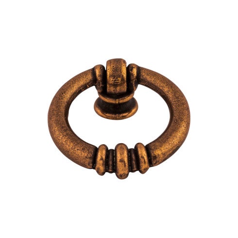 Top Knobs Newton Ring 1 1/2" in Old English Copper
