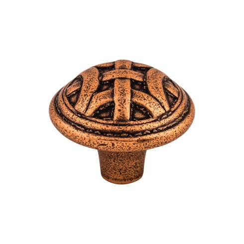 Top Knobs Celtic Large Knob 1 1/4" in Old English Copper