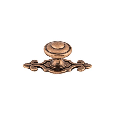 Top Knobs Canterbury Knob 1 1/4" in Old English Copper