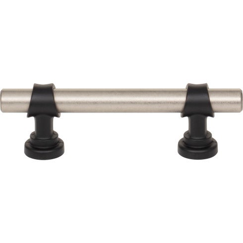 Top Knobs Bit Pull 3" c-c in Pewter Antique and Flat Black