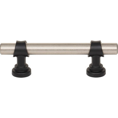 Top Knobs Bit Pull 3" c-c in Pewter Antique and Flat Black
