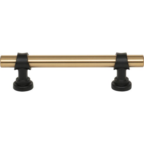 Top Knobs Bit Pull 3 3/4" c-c in Honey Bronze and Flat Black