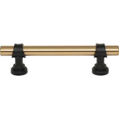 Top Knobs Bit Pull 3 3/4" c-c in Honey Bronze and Flat Black