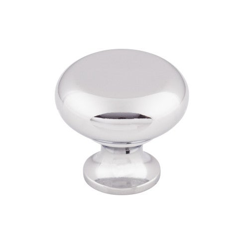 Top Knobs Flat Faced Knob 1 1/4" in Polished Chrome