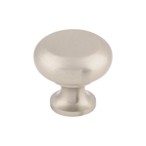 Top Knobs Flat Faced Knob 1 1/4" in Brushed Satin Nickel