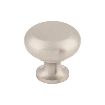 Top Knobs Flat Faced Knob 1 1/4" in Brushed Satin Nickel