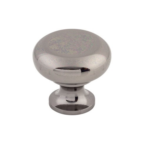 Top Knobs Flat Faced Knob 1 1/4" in Black Nickel