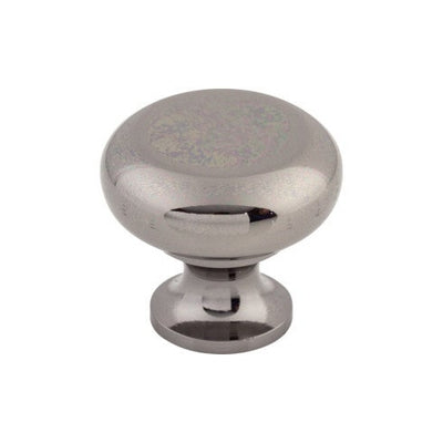 Top Knobs Flat Faced Knob 1 1/4" in Black Nickel