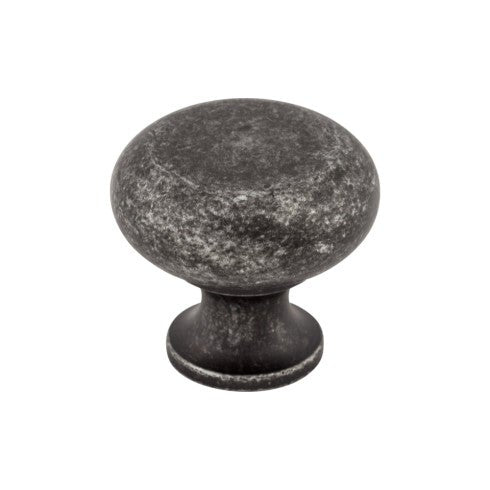 Top Knobs Flat Faced Knob 1 1/4" in Black Iron