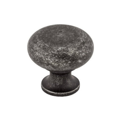 Top Knobs Flat Faced Knob 1 1/4" in Black Iron