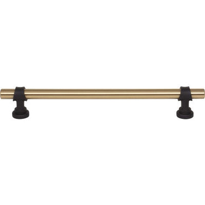 Top Knobs Bit Pull 7 9/16" c-c in Honey Bronze and Flat Black