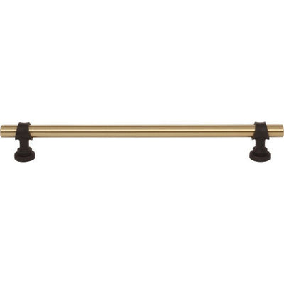 Top Knobs Bit Pull 8 13/16" c-c in Honey Bronze and Flat Black
