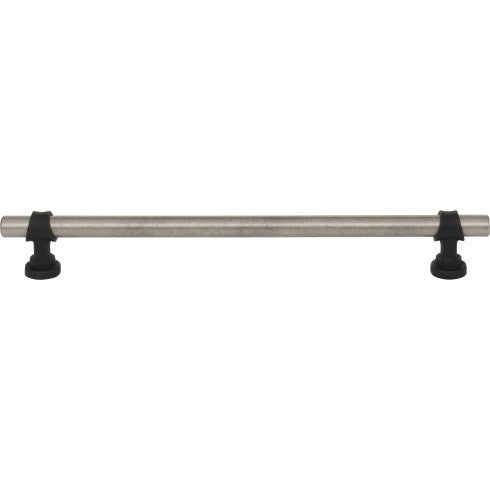 Top Knobs Bit Pull 8 13/16" c-c in Pewter Antique and Flat Black