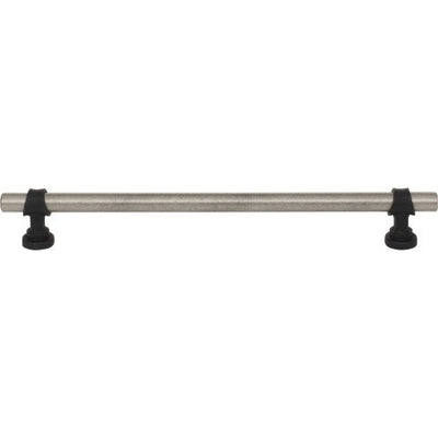 Top Knobs Bit Pull 8 13/16" c-c in Pewter Antique and Flat Black