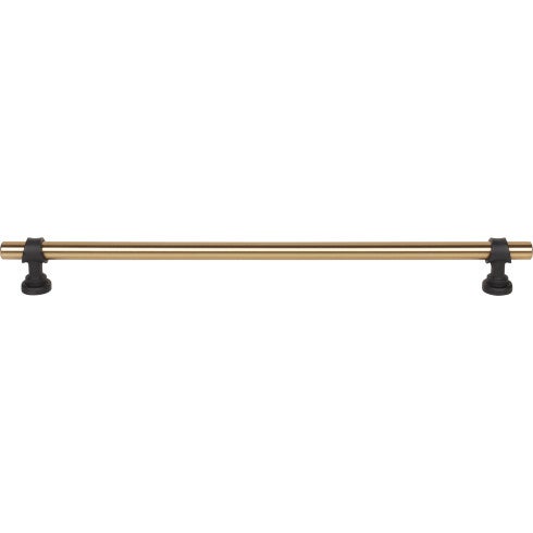 Top Knobs Bit Pull 12" c-c in Honey Bronze and Flat Black