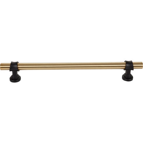 Top Knobs Bit Pull 18" c-c Appliance Pull in Honey Bronze and Flat Black