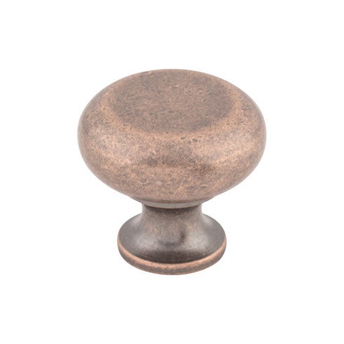 Top Knobs Flat Faced Knob 1 1/4" in Antique Copper