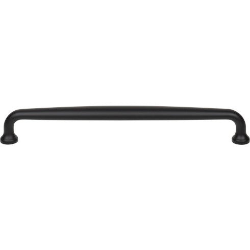 Top Knobs Charlotte Pull 8" c-c in Flat Black