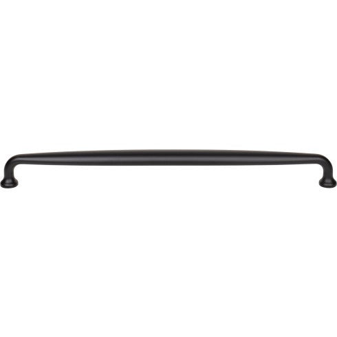 Top Knobs Charlotte Pull 12" c-c in Flat Black