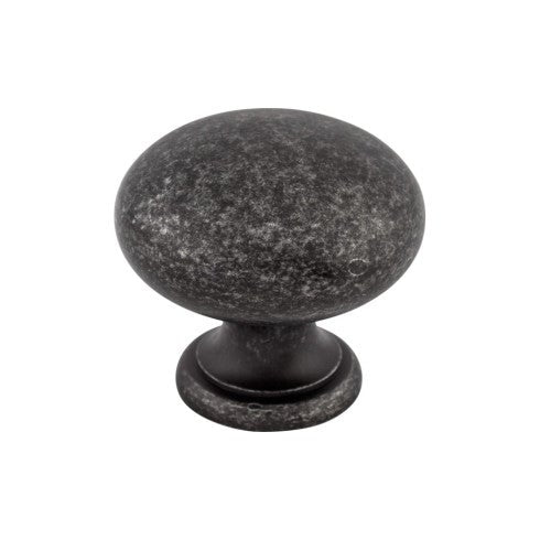 Top Knobs Mushroom Knob 1 1/4" in Black Iron