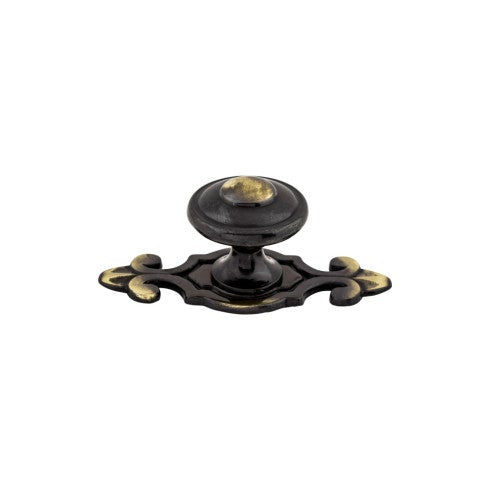 Top Knobs Canterbury Knob 1 1/4" in Dark Antique Brass