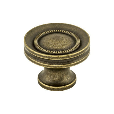 Top Knobs Button Faced Knob 1 1/4" in German Bronze
