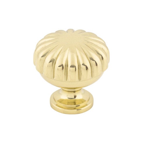 Top Knobs Melon Knob 1 1/4" in Polished Brass