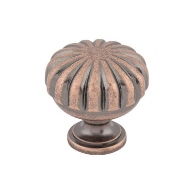 Top Knobs Melon Knob 1 1/4" in Antique Copper