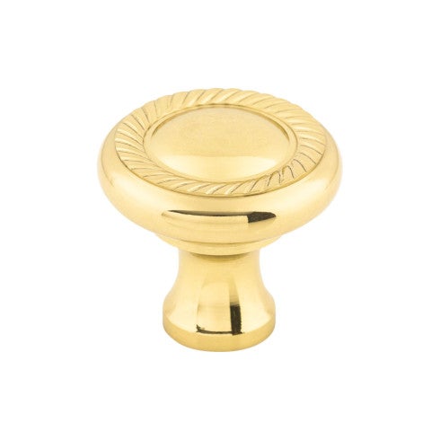 Top Knobs Swirl Cut Knob 1 1/4" in Polished Brass