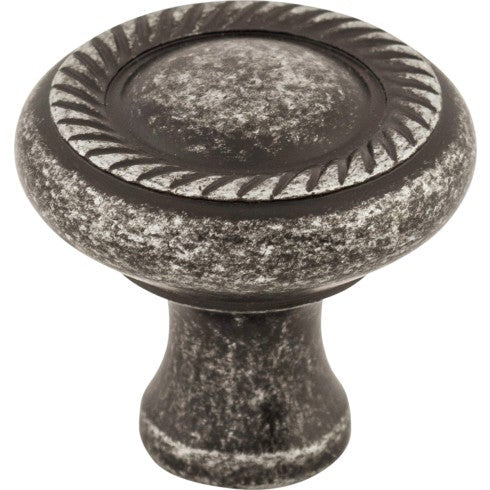 Top Knobs Swirl Cut Knob 1 1/4" in Black Iron