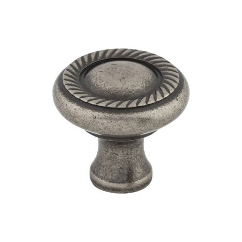 Top Knobs Swirl Cut Knob 1 1/4" in Pewter Antique