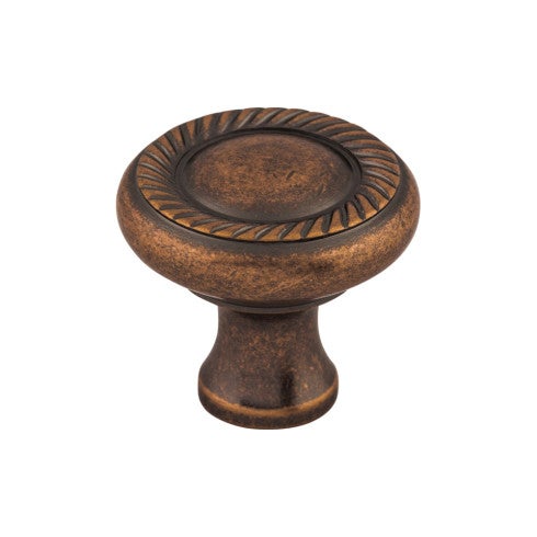 Top Knobs Swirl Cut Knob 1 1/4" in Antique Copper