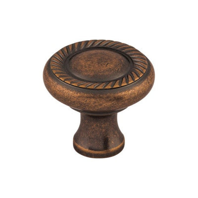 Top Knobs Swirl Cut Knob 1 1/4" in Antique Copper